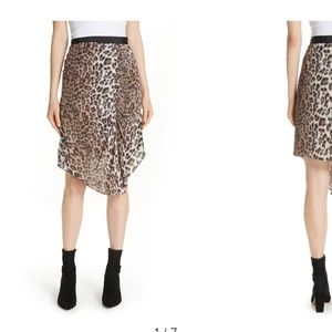 Joie Ornica Leopard Skirt NWT